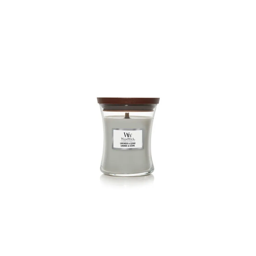 Lavender & Cedar świeca zapachowa z drewnianym knotem 275 g