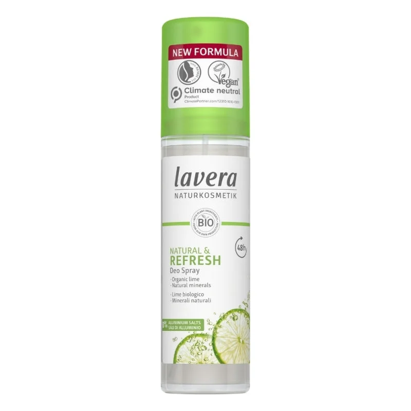 Lavera Dezodorant w sprayu Refresh - limonkowy (75 ml) - ochrona do 48 godzin