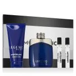 Montblanc Legend Blue 100 ml + SG do ciała i włosów 100 ml + EDP MINI 2 x woda perfumowana dla mężczyzn