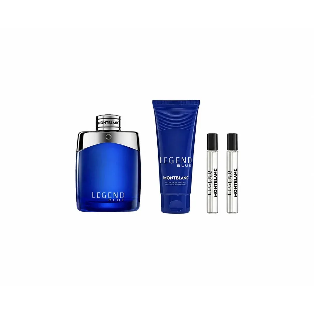 Legend Blue 100 ml + SG do ciała i włosów 100 ml + EDP MINI 2 x woda perfumowana dla mężczyzn 8 ml