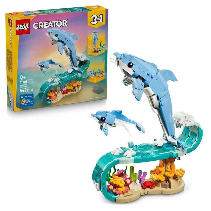 Creator 3 w 1 31385 Morskie zwierzęta: Piękne delfiny