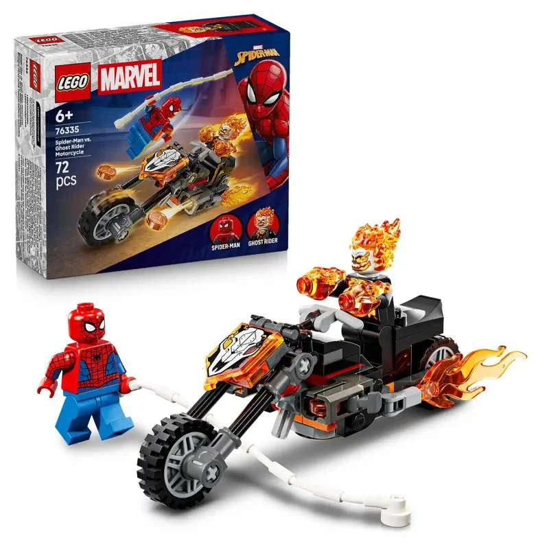 ǀ Marvel 76335 Spider-Man vs. Ghost Rider na motocyklu