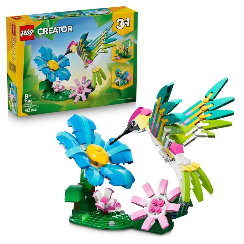 Creator 3 w 1 31384 Dzikie zwierzęta: Kolorowy koliber
