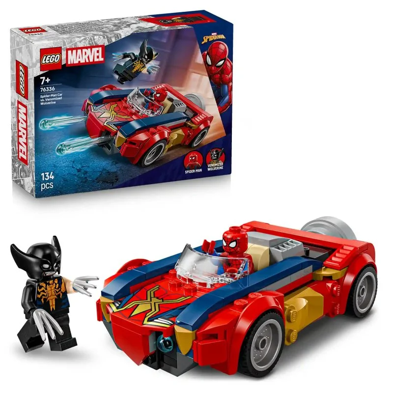 ǀ Marvel 76336 Spider-Man i samochód vs. venomizowany Wolverine