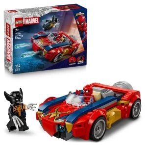 LEGO® ǀ Marvel 76336 Spider-Man i samochód vs. venomizowany Wolverine