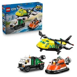 LEGO® City 60505 Remix: Samolot, pojazd serwisowy i poduszkowiec