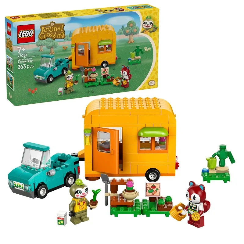 Animal Crossing™ 77054 Leif, przyczepa kempingowa i sklep ogrodniczy