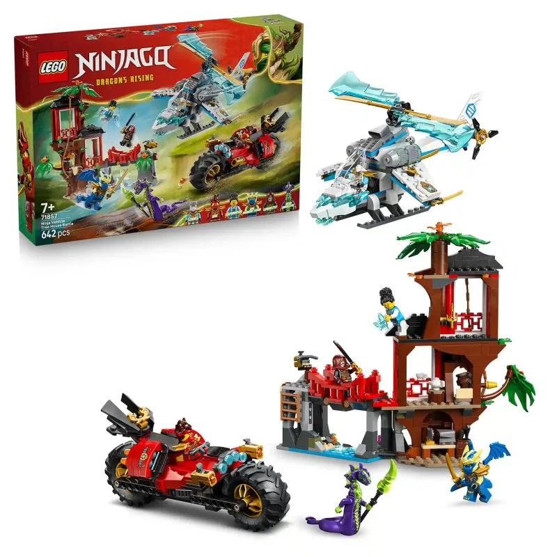 NINJAGO® 71857 Pojedynek pojazdów ninja i domek na drzewie