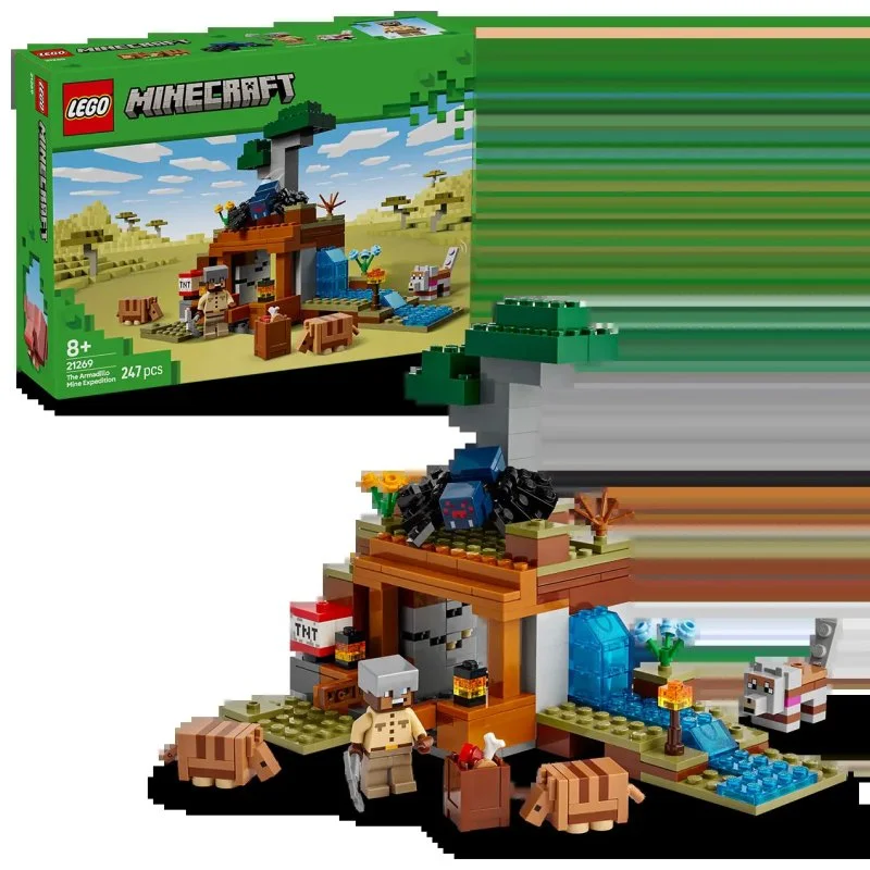 Minecraft® 21269 Wyprawa do kopalni i pancernik