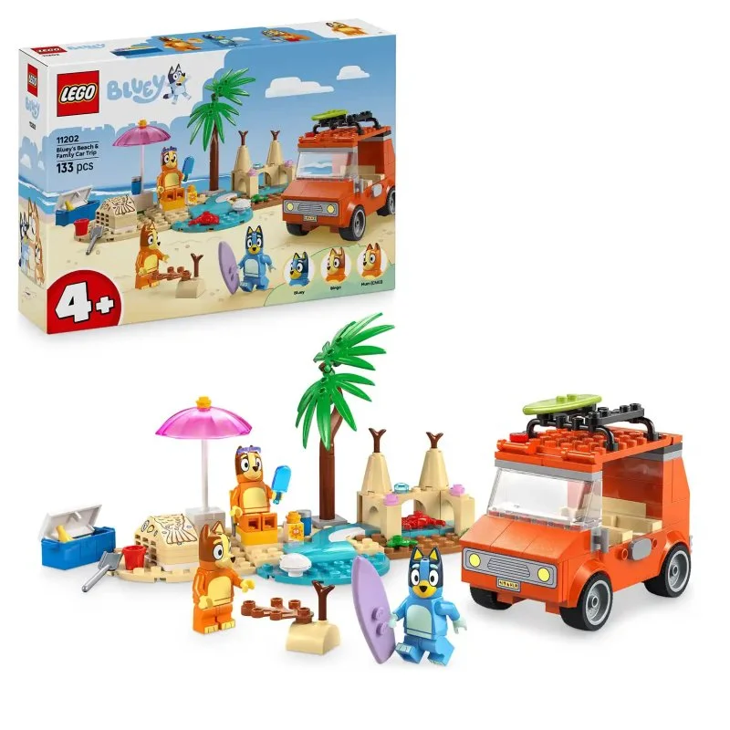 Bluey 11202 Bluey i rodzinna wycieczka samochodem na plażę
