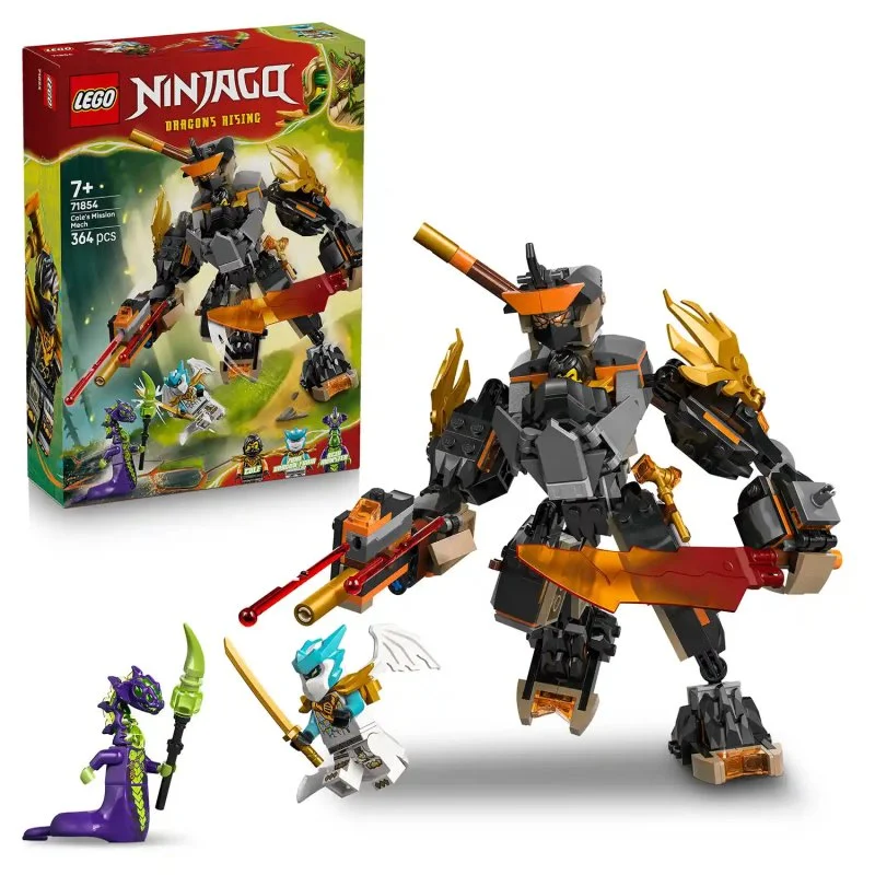 NINJAGO® 71854 Ekspedycyjny mech Cole’a i smoczy Zane