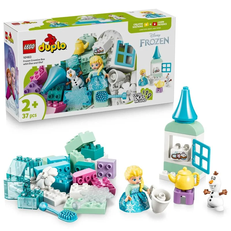 DUPLO® 10462 Kraina Lodu: Kreatywne pudełko z Elsą i Olafem