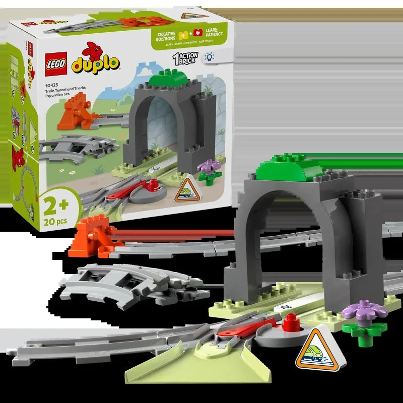 DUPLO® 10425 Tunel kolejowy i tory – zestaw rozszerzający