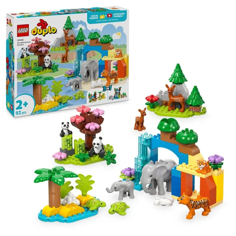 DUPLO® 10446 Rodzinki dzikich zwierząt 3 w 1