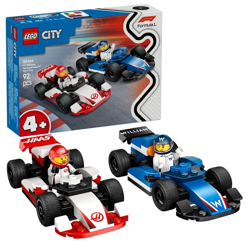 City 60464 Samochody wyścigowe F1® Williams Racing i Haas F1®