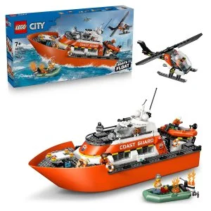 LEGO® City 60504 Łódź ratownicza straży przybrzeżnej i helikopter