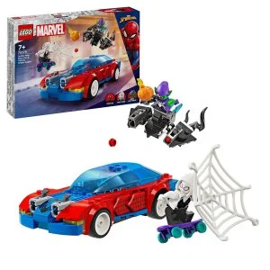 LEGO® Marvel 76279 Samochód wyścigowy Spider-Mana i Venom Zielony Goblin