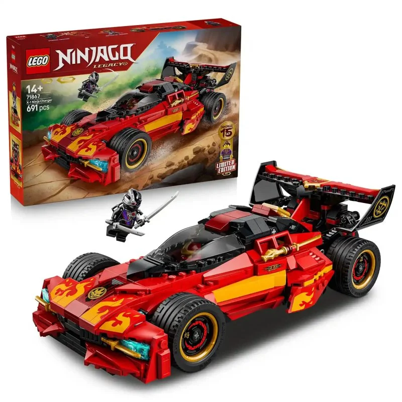 NINJAGO® 71867 Czerwony samochód Kaia: 15 lat NINJAGO