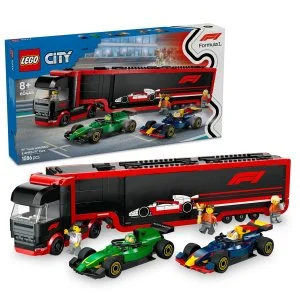 LEGO® City 60445 Ciężarówka F1® z bolidami F1® RB20 i AMR24