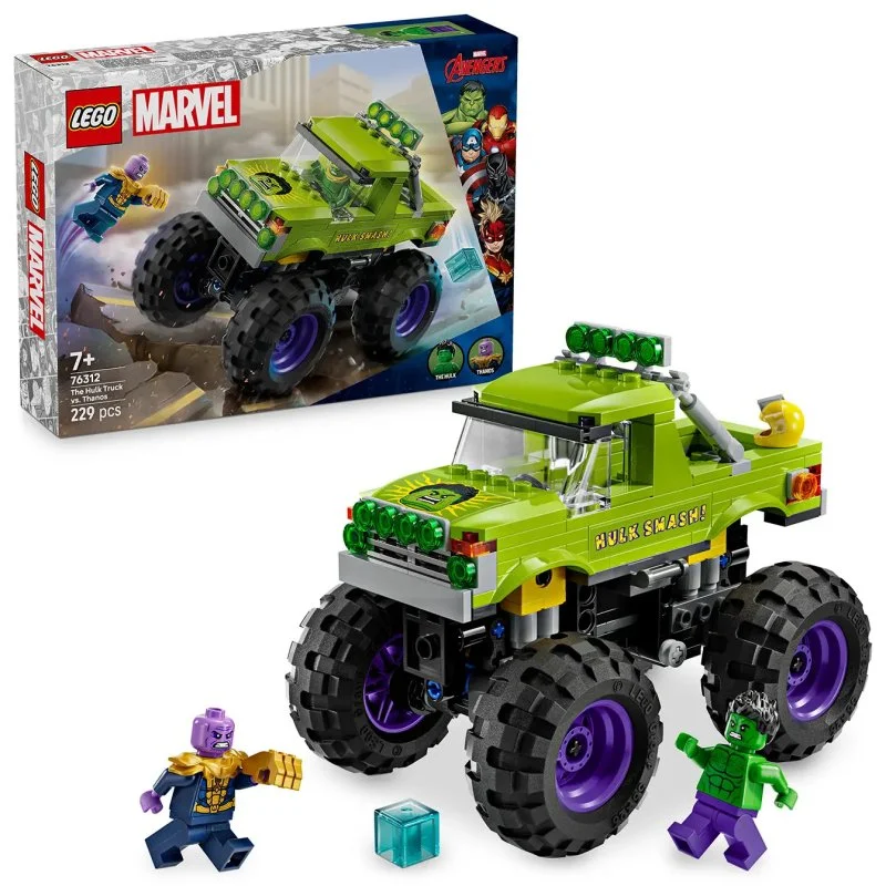 Marvel 76312 Ciężarówka Hulka vs. Thanos