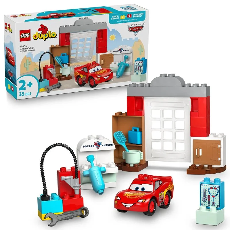 DUPLO® ǀ Disney 10456 McQueen i wizyta w garażu doktora Hudsona