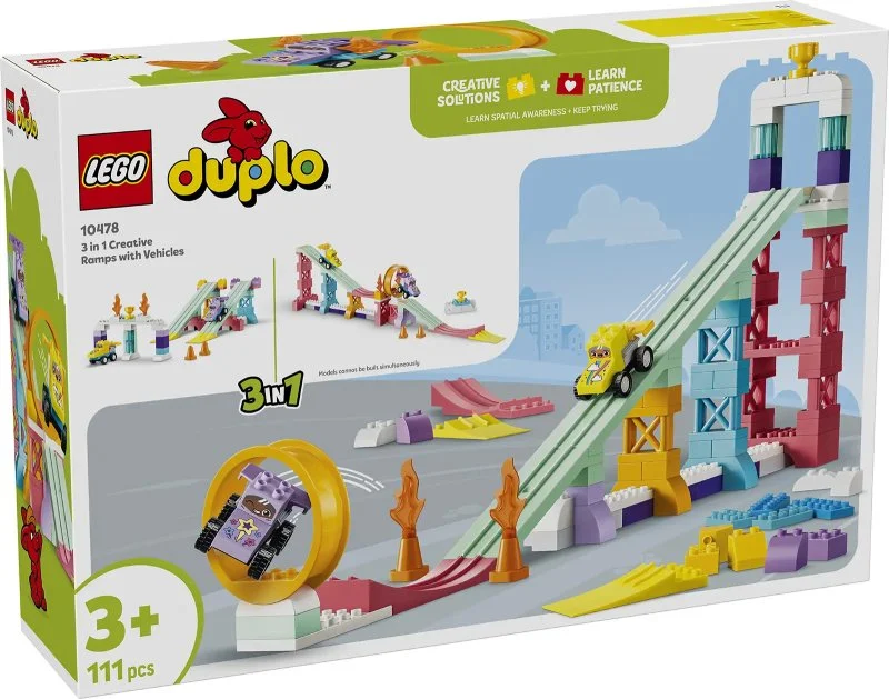 DUPLO® 10478 Kreatywne rampy z samochodzikami 3 w 1