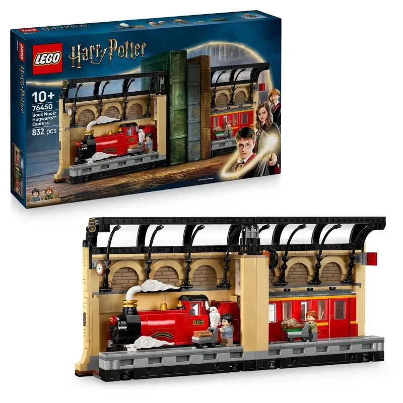 Harry Potter™ 76450 Podpórka na książki: Ekspres do Hogwartu
