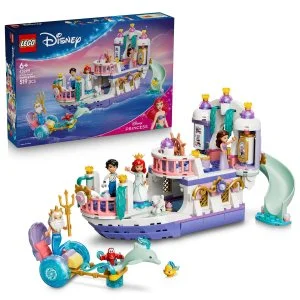 LEGO® Disney 43299 Łódź Arielki i królewski ślub