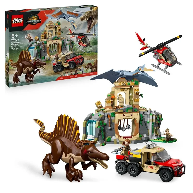Jurassic World 76976 Misja lotnicza ze spinozaurem i quetzalcoatlem