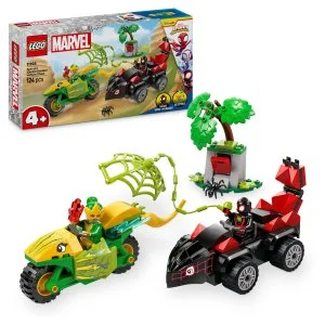 LEGO® Marvel Spidey i jego niesamowici przyjaciele 11198 Spin, Electro i pościg z dinozaurowym pojazdem