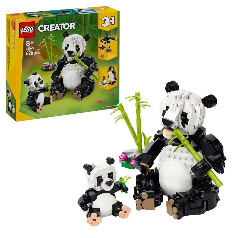 Creator 3 w 1 31165 Dzikie zwierzęta: Rodzinka pand