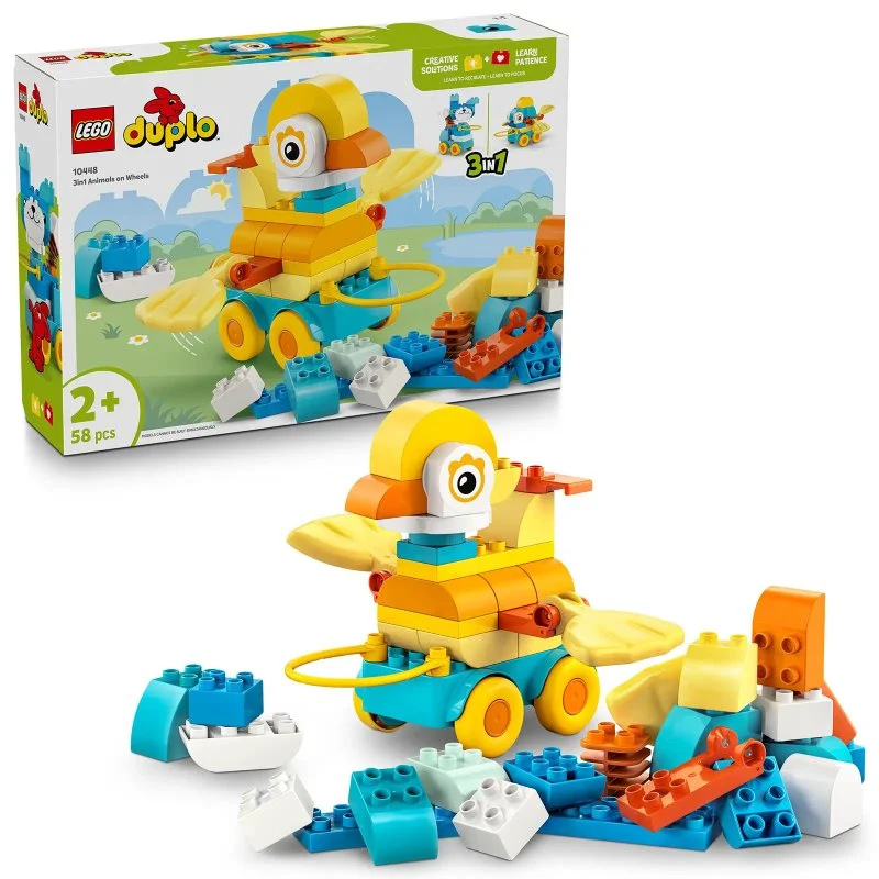 DUPLO® 10448 3 w 1: Zwierzątka na kółkach
