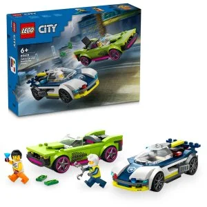 LEGO® City 60415 Pościg policyjnego auta i sportowego samochodu