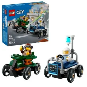 LEGO® City 60459 Zestaw wyścigowy: Samolot vs. łóżko szpitalne