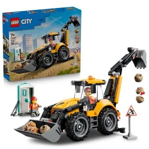 LEGO® City 60480 Żółta koparko-ładowarka