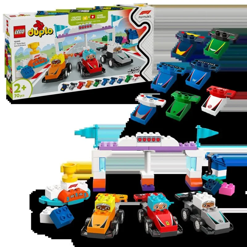 DUPLO® 10445 Samochody wyścigowe i kierowcy zespołu F1®