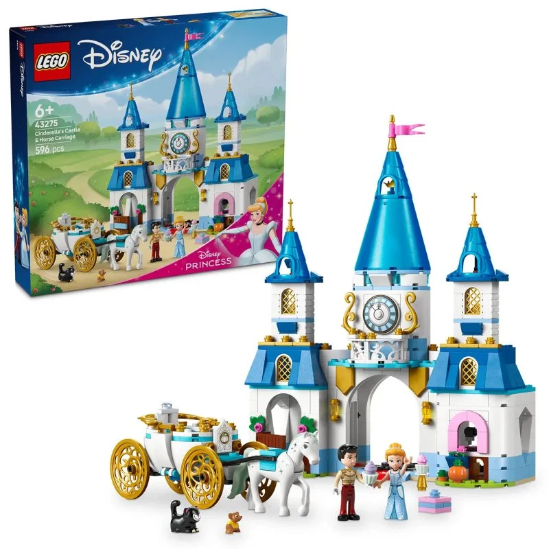Disney Princess 43275 Zamek Kopciuszka i kareta z końmi