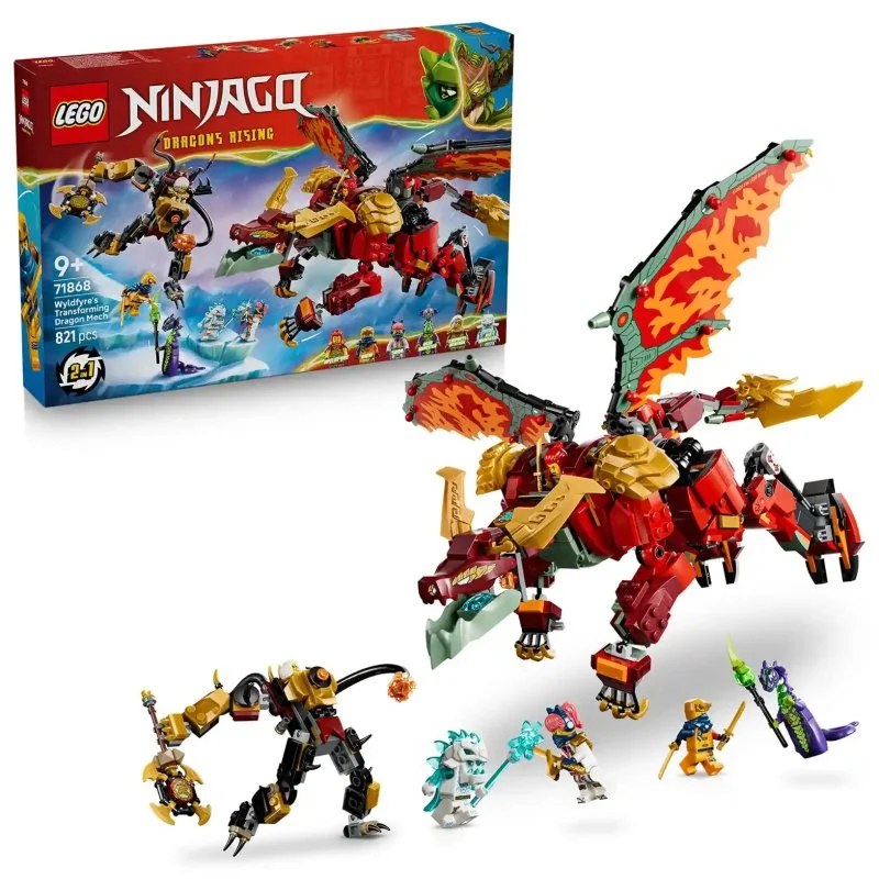 NINJAGO® 71868 Wyldfyre i transformujący się smoczy pancerz