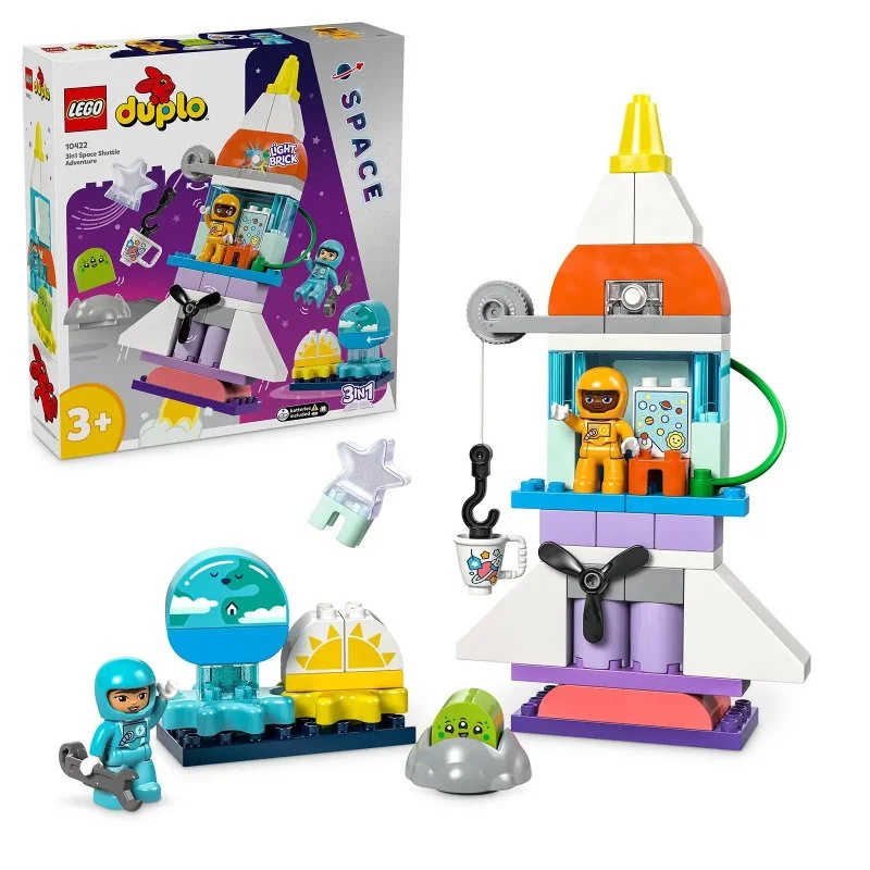 DUPLO® 10422 Kosmiczna przygoda z promem kosmicznym 3 w 1