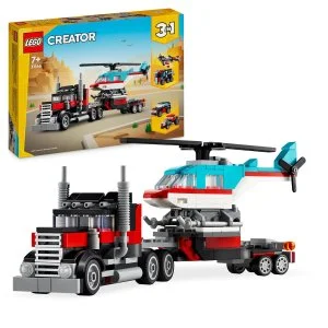 LEGO® Creator 3 w 1 31146 Ciężarówka z platformą i helikopter