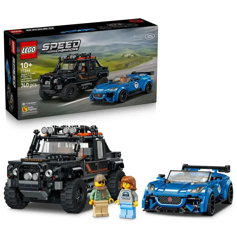 Speed Champions 77264 Jaguar Project 7 i Land Rover Defender