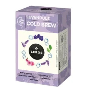 LEROS Mieszanka ziołowa Lawenda Cold Brew - torebki do zaparzania (20 x 1,2 g) - do przygotowania herbaty mrożonej