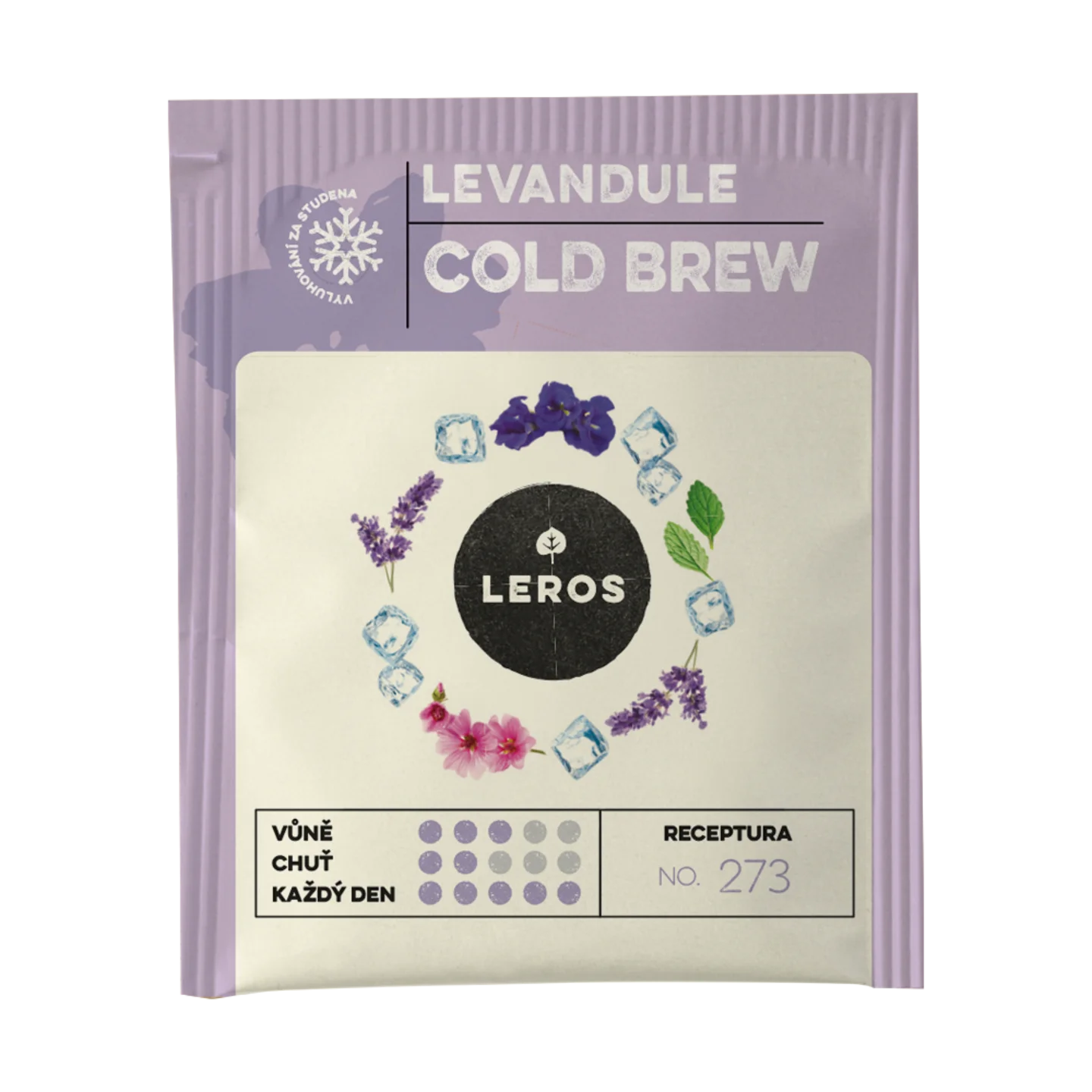 LEROS Mieszanka ziołowa Lawenda Cold Brew - torebki do zaparzania (20 x 1,2 g) - do przygotowania herbaty mrożonej