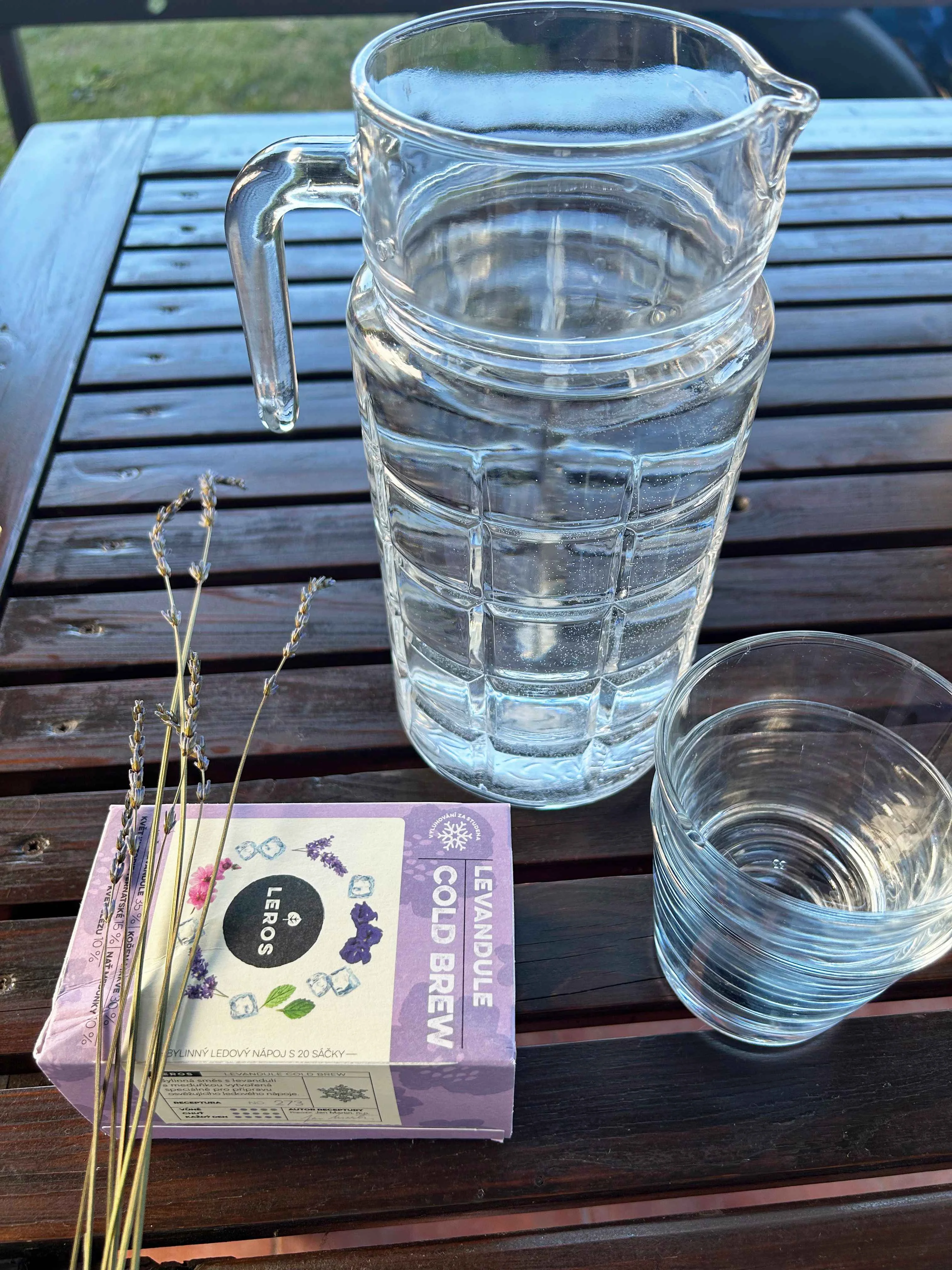 LEROS Mieszanka ziołowa Lawenda Cold Brew - torebki do zaparzania (20 x 1,2 g) - do przygotowania herbaty mrożonej