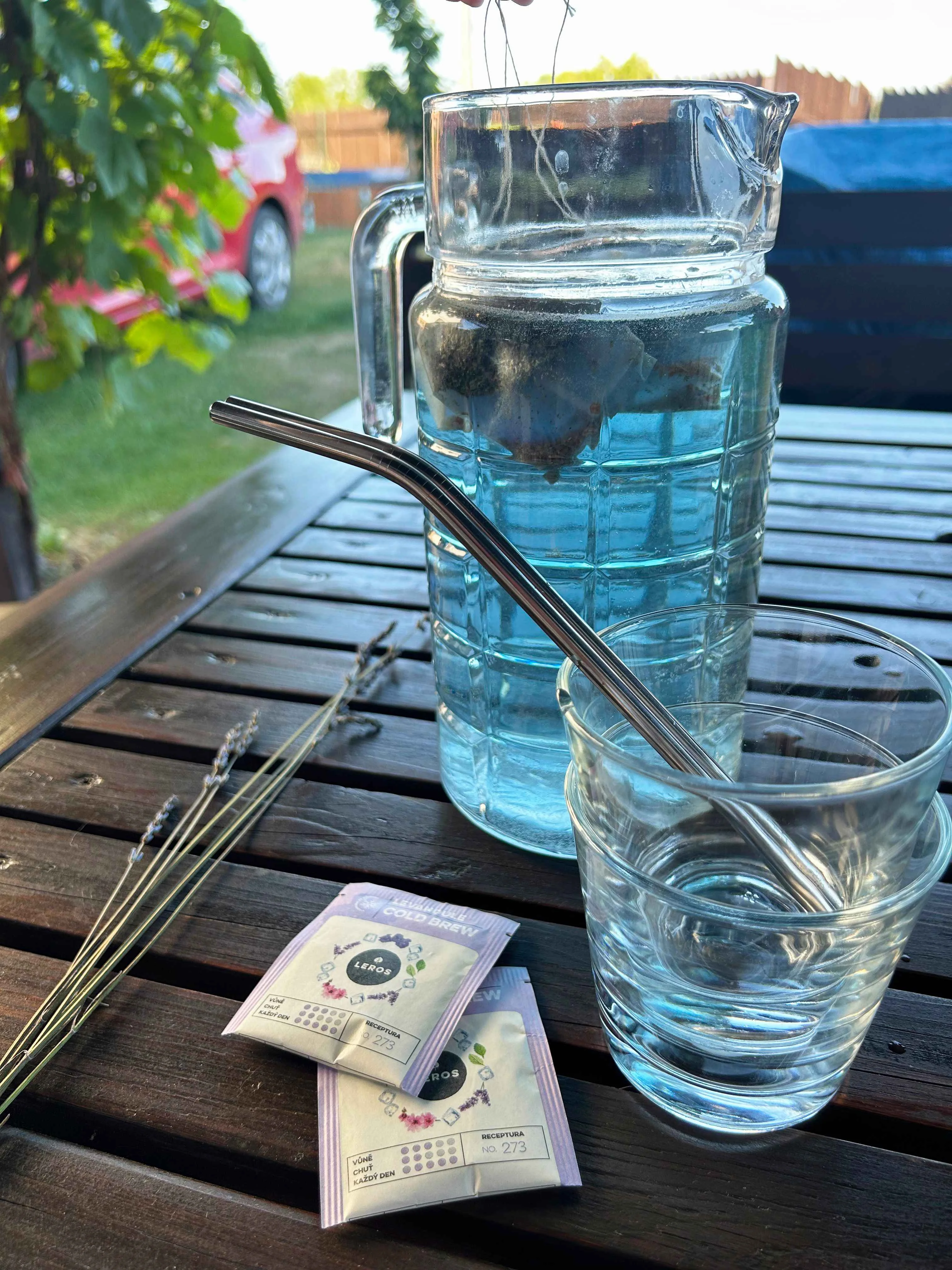 LEROS Mieszanka ziołowa Lawenda Cold Brew - torebki do zaparzania (20 x 1,2 g) - do przygotowania herbaty mrożonej