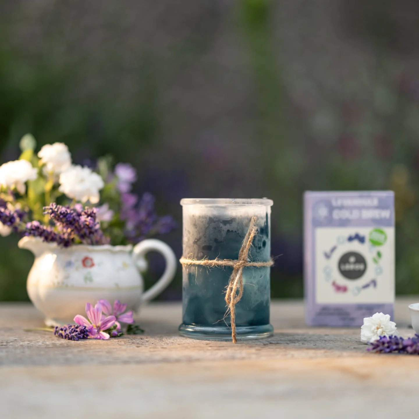LEROS Mieszanka ziołowa Lawenda Cold Brew - torebki do zaparzania (20 x 1,2 g) - do przygotowania herbaty mrożonej
