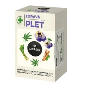 LEROS Herbatka ziołowa Zdrowa cera - saszetki do zaparzania (20 x 1,5 g) - oczyszcza i rozświetla cerę