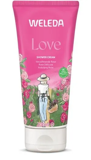 Weleda LOVE Różowy krem pod prysznic 200 ml