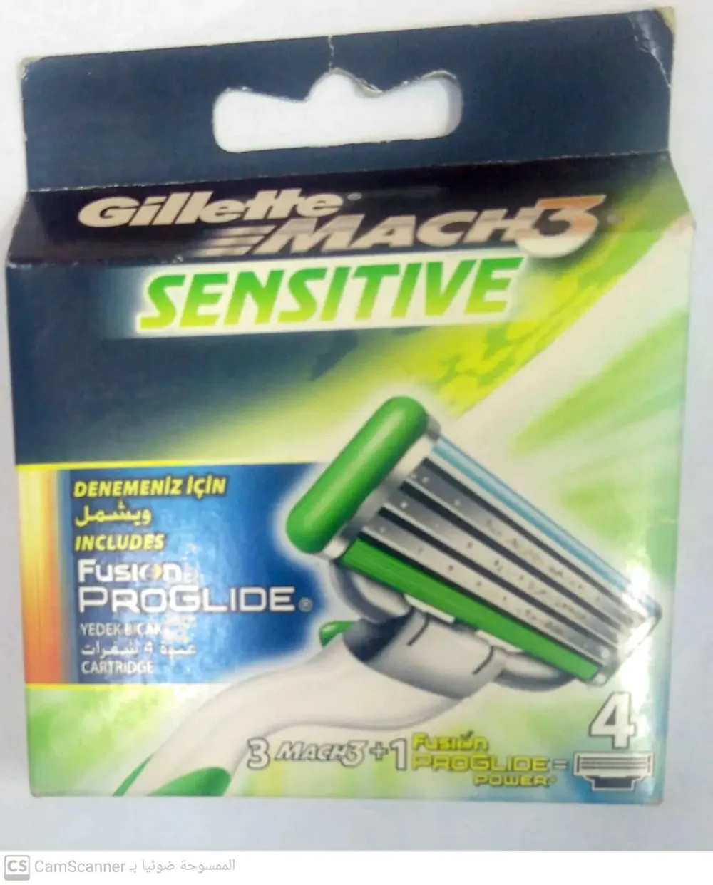 Mach3 Sensitive wkłady do maszynki 4 szt. dla mężczyzn