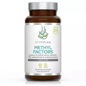 Cytoplan METYL FACTORS - B1 Betaina B2 B6 Kwas foliowy (L-Methylfolate) Witamina B12 i Cynk, 60 kapsułek